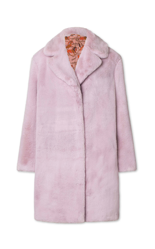 3284 Coat Solid Rose