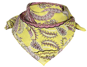 Charlotte Sparre Copenhagen Alice 55x55 cm Scarf Yellow