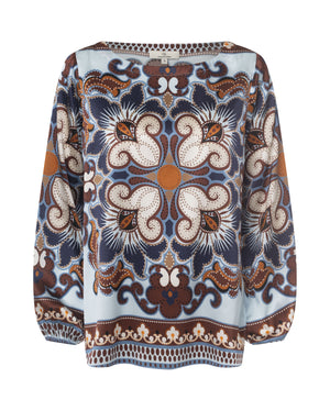 Charlotte Sparre Copenhagen Boat neck Blouse Blue