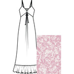 Boho strap dress / 3195 Rosalia - Rose