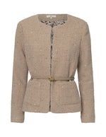 Bouclé jacket / 3485 Solid - Camel