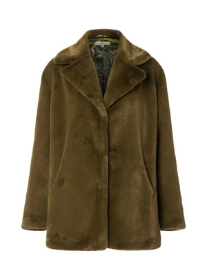 Charlotte Sparre Copenhagen Coat Solid Fur Kaki