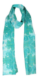 Cotton Power Paisley 100x200 cm / SCS055 Cotton Power Paisley 100x200 - Aqua