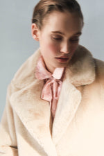 Charlotte Sparre Copenhagen Fake fur coat Jacket Cream