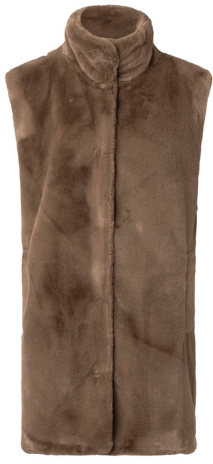 Charlotte Sparre Copenhagen Fake fur vest Vest Taupe