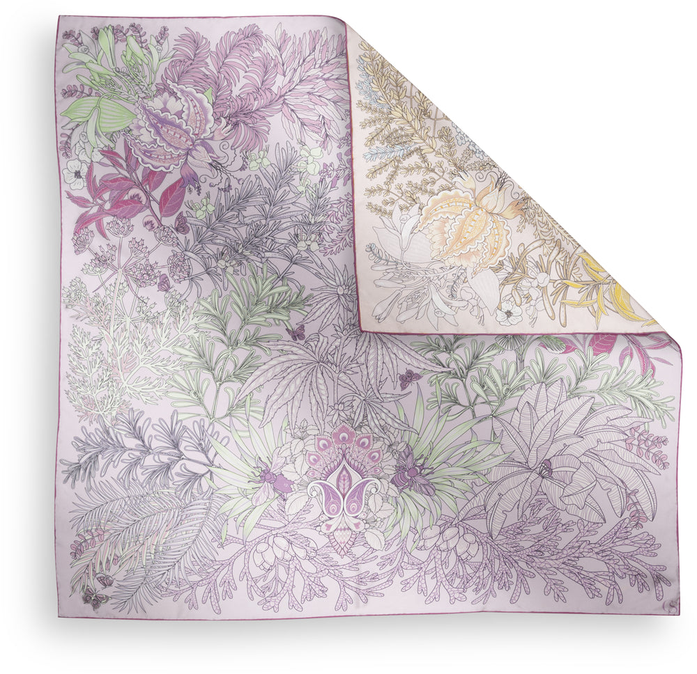 Charlotte Sparre Copenhagen Fibi 90x90 cm Scarf Lilac/Peach