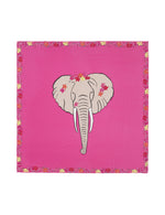 Flower elephant 90x90 cm / 90-403 Flower elephant 90x90 - Pink