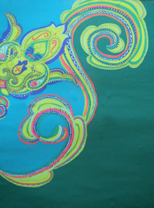 Charlotte Sparre Copenhagen Ida 90x90 cm Scarf Turquoise/Green