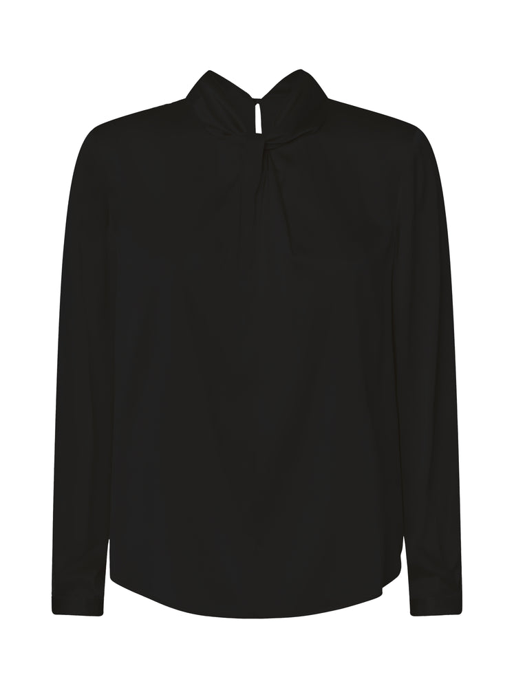 Knot neck Solid / 3403 Solid - Black