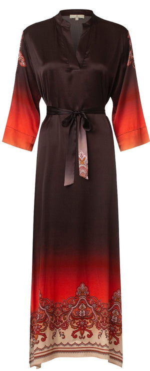 Charlotte Sparre Copenhagen Long placement dress Sunset Dress Orange