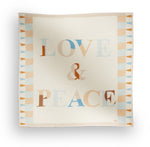 Love & Peace 135x135 cm / SW002 Love&Peace 135x135 - Orange