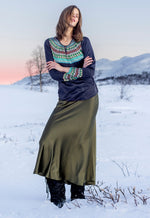 Mermaid skirt / 3435 Solid - Kaki