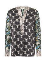 Mix bliss blouse / 3438 Deer Mix - Black