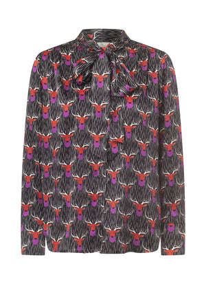 Charlotte Sparre Copenhagen My bow blouse Deer Blouse Multi