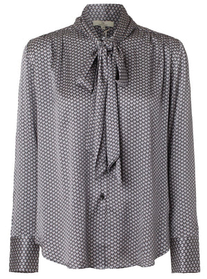 Charlotte Sparre Copenhagen My bow blouse Solid Blouse Blue