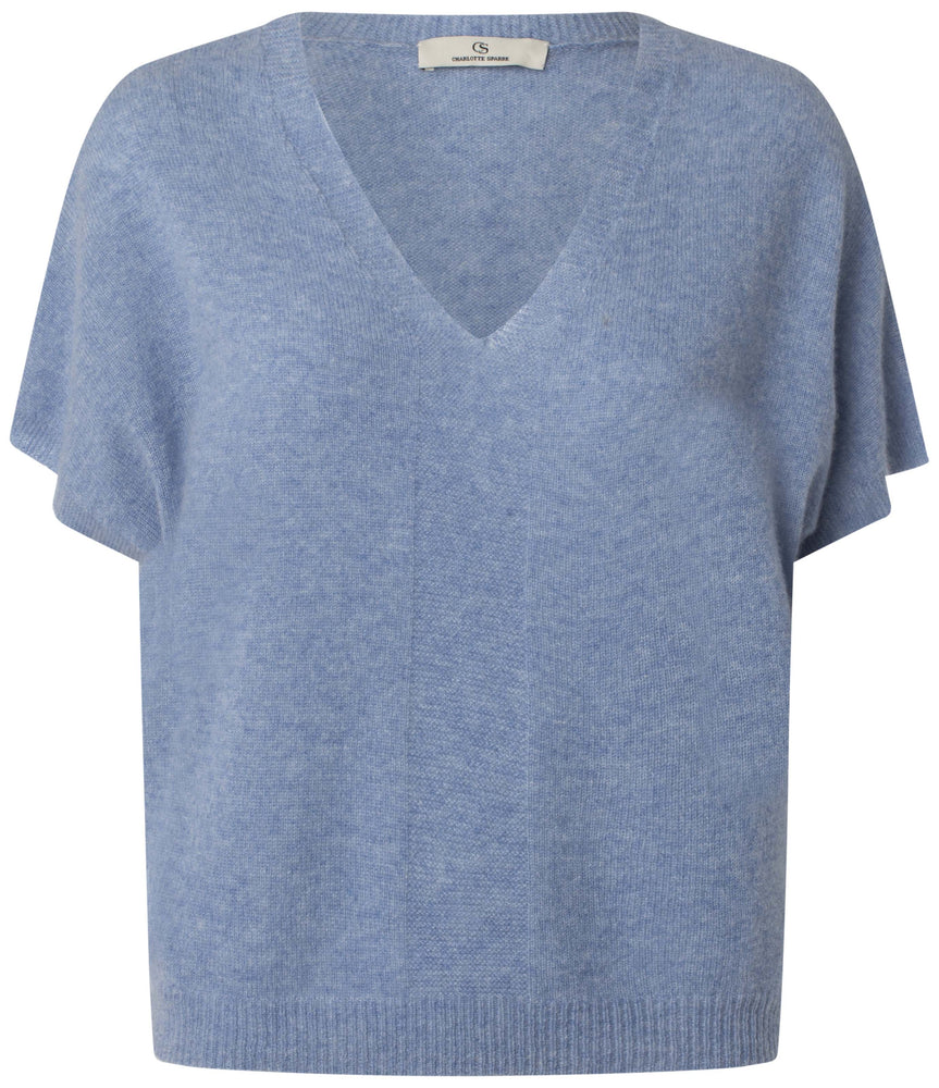 Charlotte Sparre Copenhagen My cashmere top Knit Light blue