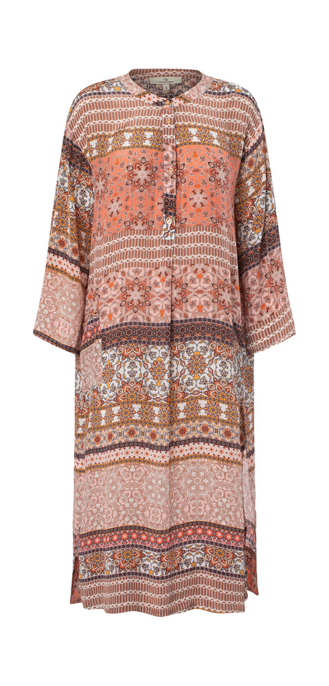 Nice shirt dress Ines / 2974 Ines vis - Rose