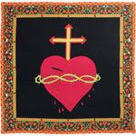 Open heart 90x90 cm / 90-342 Open heart 90x90 - Red