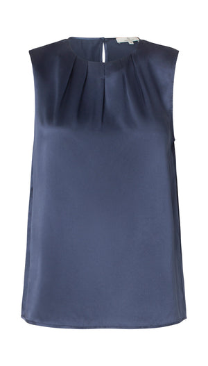 Charlotte Sparre Copenhagen Pleat top Solid Top Navy