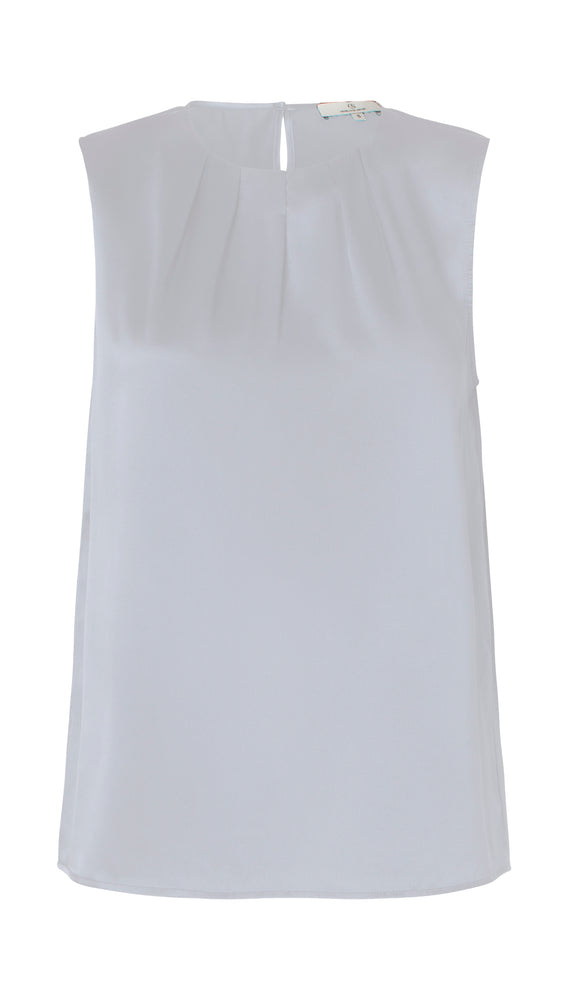 Charlotte Sparre Copenhagen Pleat top Solid Top White