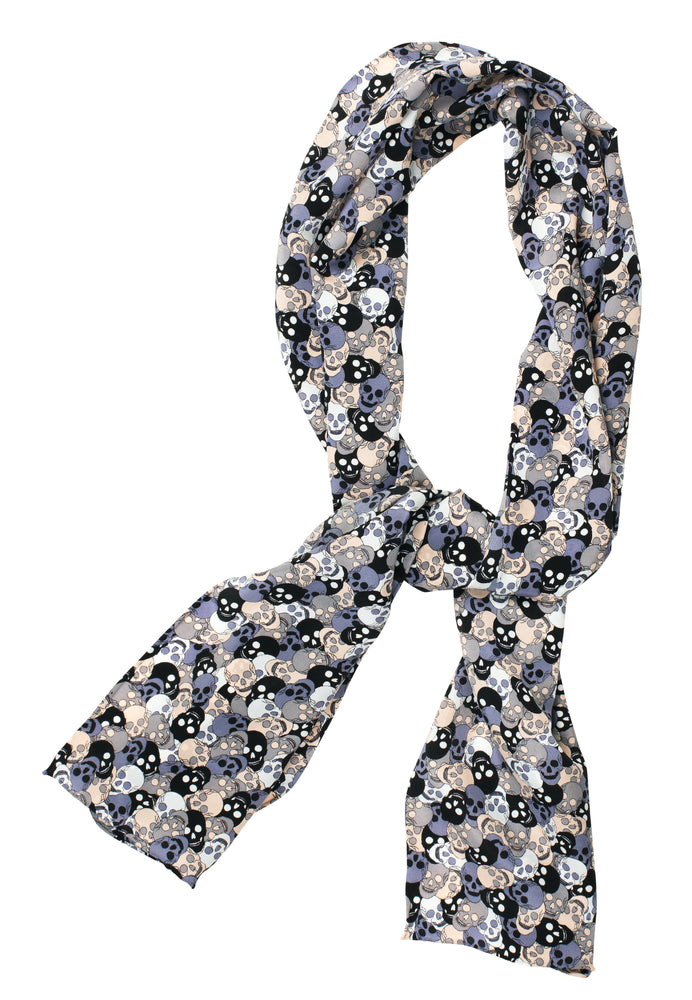 Scarf / CS496 Skull confetti 55x55 - Grey