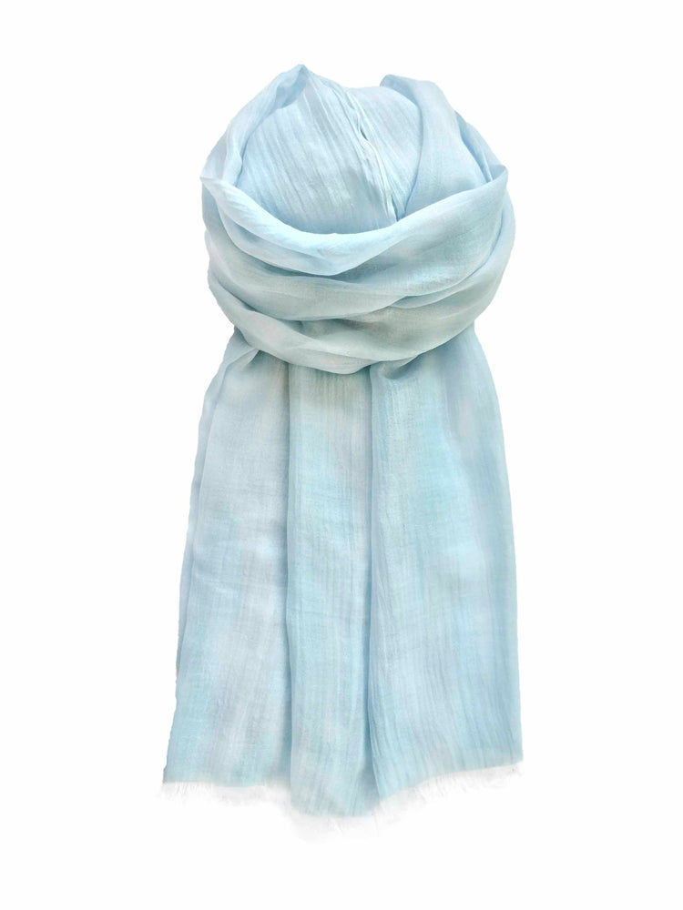 Scarf / SCS040 Majken 75x200 - Light blue