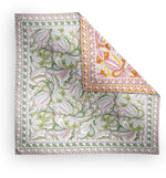 Scarf / SS007 Sally 90x90 - Green/Pink