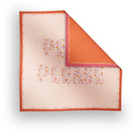 Scarf / SS008 Peace please 90x90 - Orange/Cream
