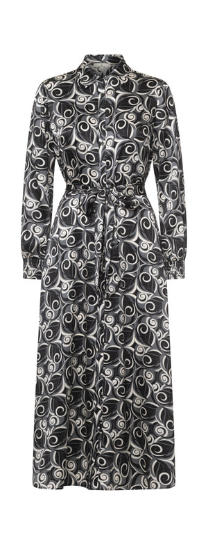 Charlotte Sparre Copenhagen Smock shirt dress Dress Black/Grey