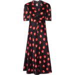 Smooth dress Apples / 3126 Apples - Black