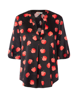 Charlotte Sparre Copenhagen So-me Apples Blouse Black