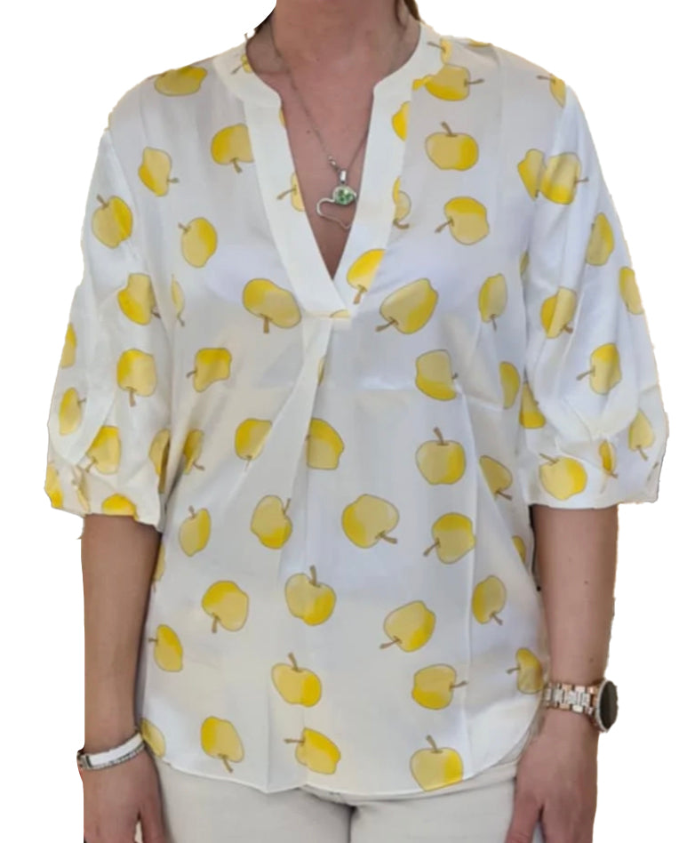 Charlotte Sparre Copenhagen So-me Apples Blouse Yellow