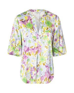 Charlotte Sparre Copenhagen So-me My garden Blouse Blue