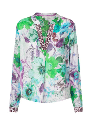 Charlotte Sparre Copenhagen Spark blouse Evy mix Blouse Green