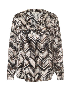 Charlotte Sparre Copenhagen Spark blouse Squarezig Blouse Black/Rose