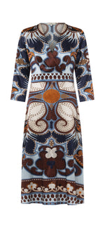 Square dress / 3468 Connie - Blue