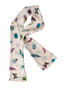 Charlotte Sparre Copenhagen Summer garden 35x165 cm Scarf Cream