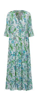 V-lane dress Floral fun / 2981 Floral fun vis - Blue