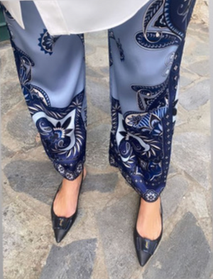 Charlotte Sparre Copenhagen Wide pants Kiko Pant Blue