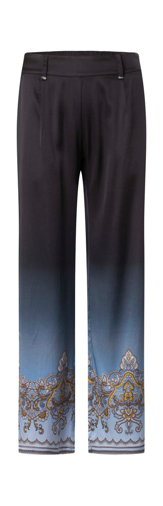 Wide pants Sunset / 3049 Sunset - Blue