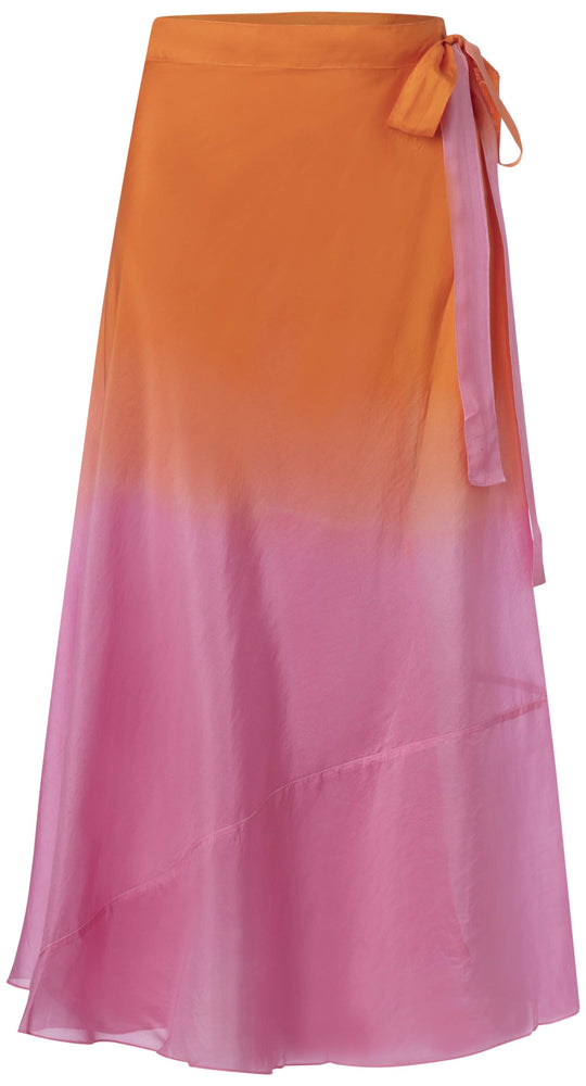 Wrap skirt / 3389 Diana - Orange/Pink