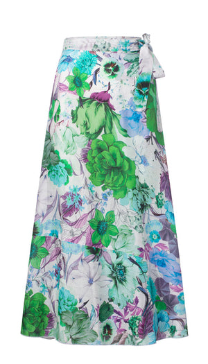 Charlotte Sparre Copenhagen Wrap skirt Evy Skirt Green