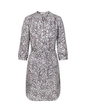 
                
                    Load image into Gallery viewer, 1343 Shirt dress Flower hedge Grey
                
            
