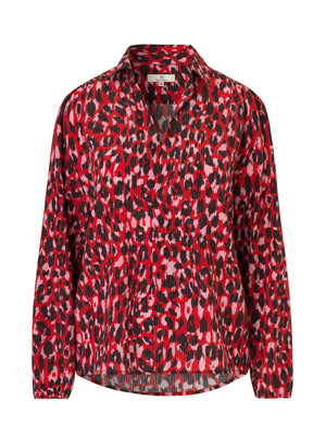 
                
                    Load image into Gallery viewer, 1816 Sara blouse Catalina Red
                
            