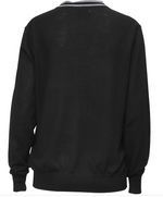 1862 Merino V-knit Solid black