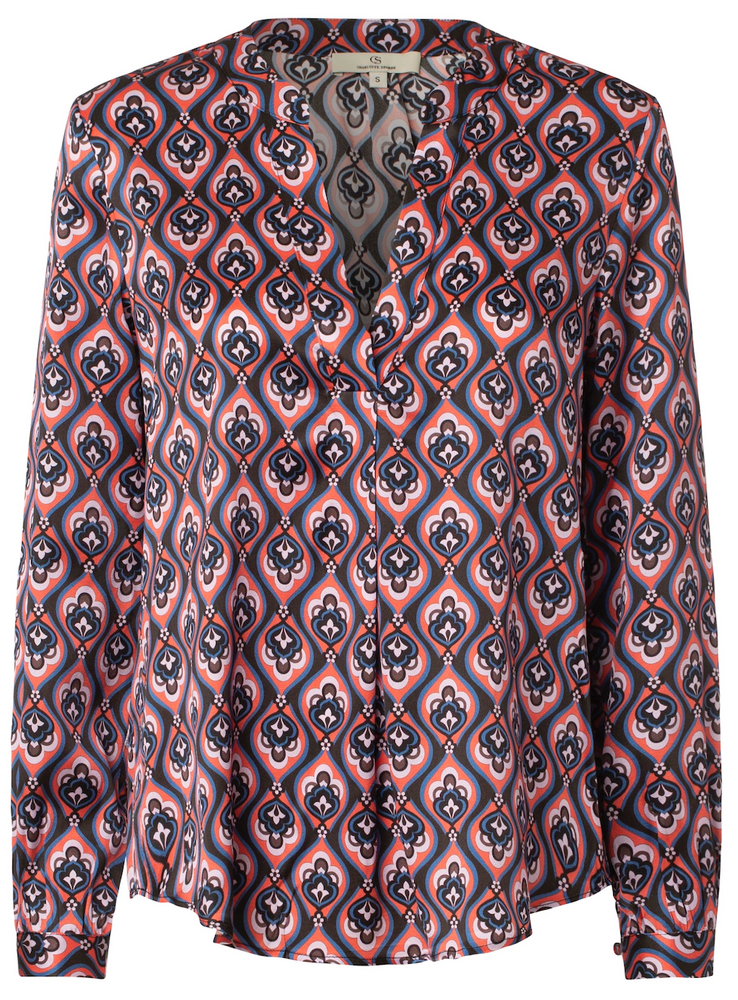 
                
                    Load image into Gallery viewer, 3006 Spark blouse Carmine Multi
                
            