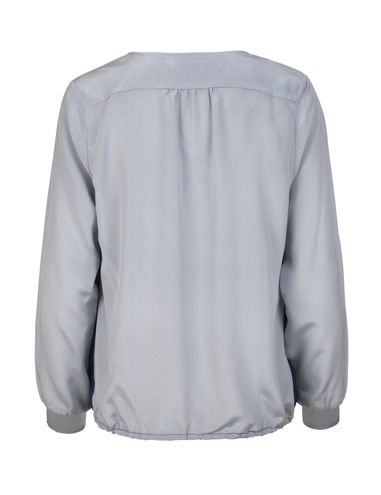 1202 Shoulder blouse Seal Grey